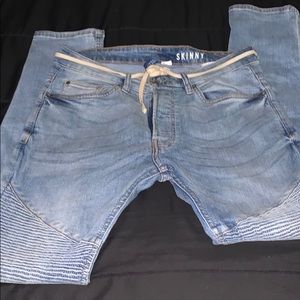 Men’s biker jeans denim